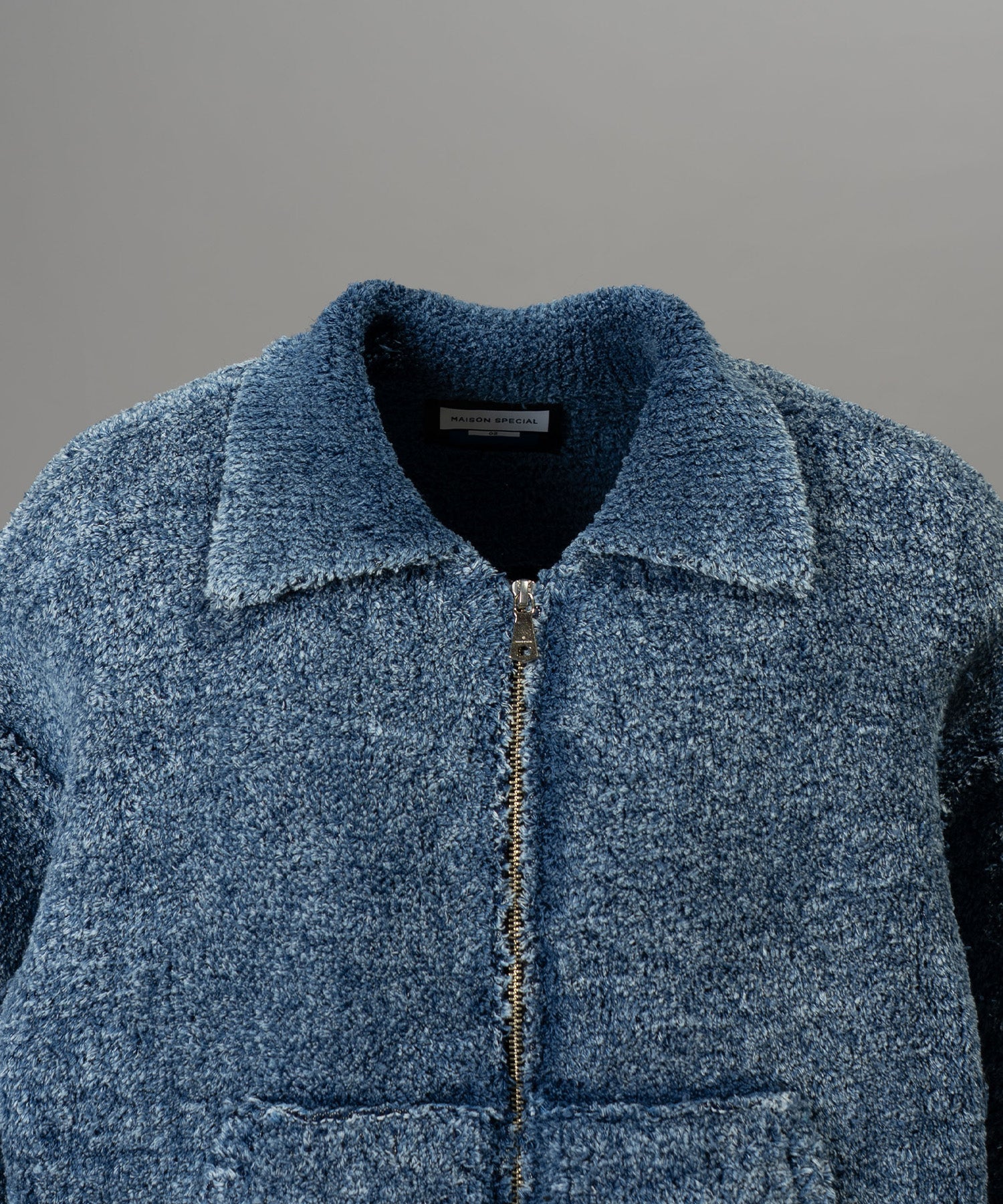 [25AW PRE-ORDER] Fade Yarn Prime-Over Full Zip Knit