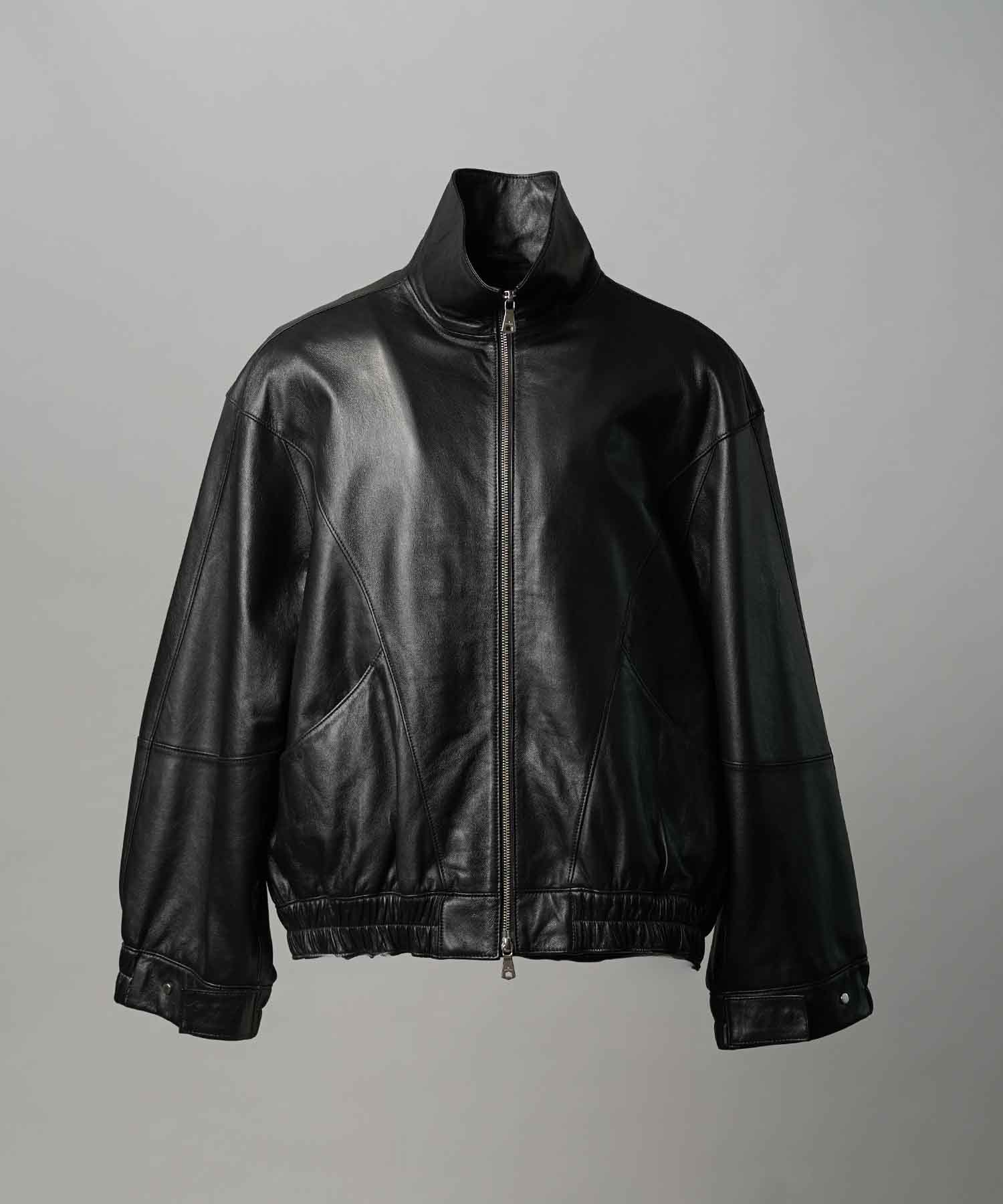 25AW PRE-ORDER] Sheep Leather Stand Collar Blouson
