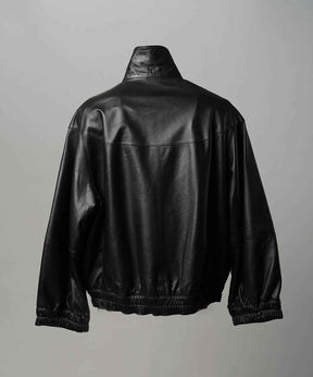 [25AW 사전 주문] 양 가죽 스탠드 칼라 블루슨