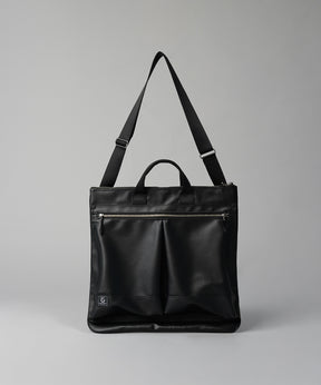 Aluminum Bonded Leather Shoulder Bag