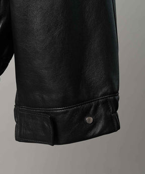 [25AW 사전 주문] 양 가죽 스탠드 칼라 블루슨