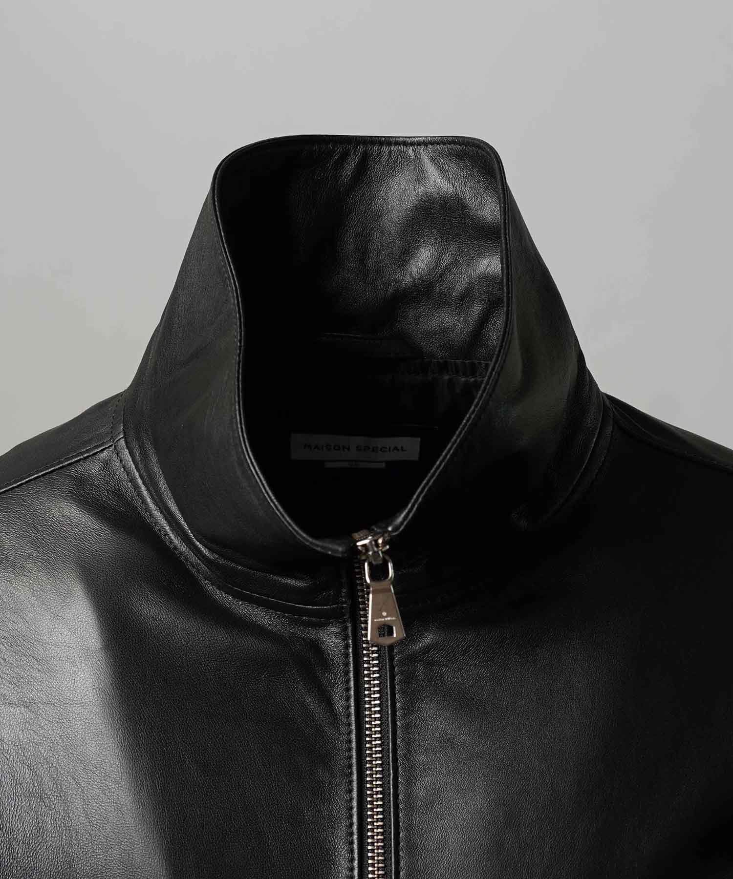 LAMBROS　様　　専用出品 Sheep Leather Stand Collar Blouson