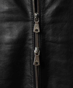 [25AW 사전 주문] 양 가죽 스탠드 칼라 블루슨