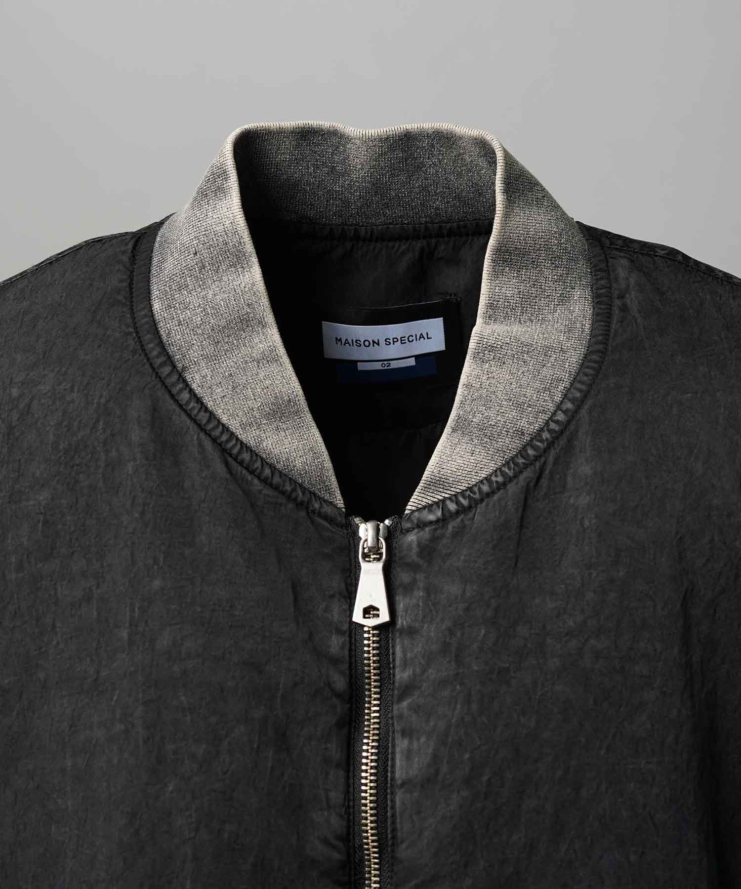 [25AW PRE-ORDER] Prime-Over Vintage Like Nylon MA-1 Bomber Jacket