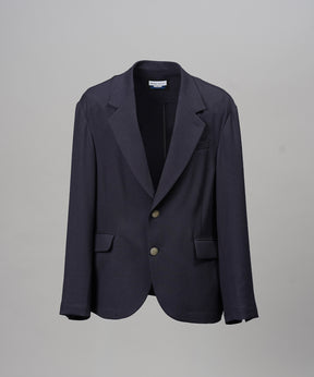 4种颜色Chambray可洗羊毛峰峰双胸夹克