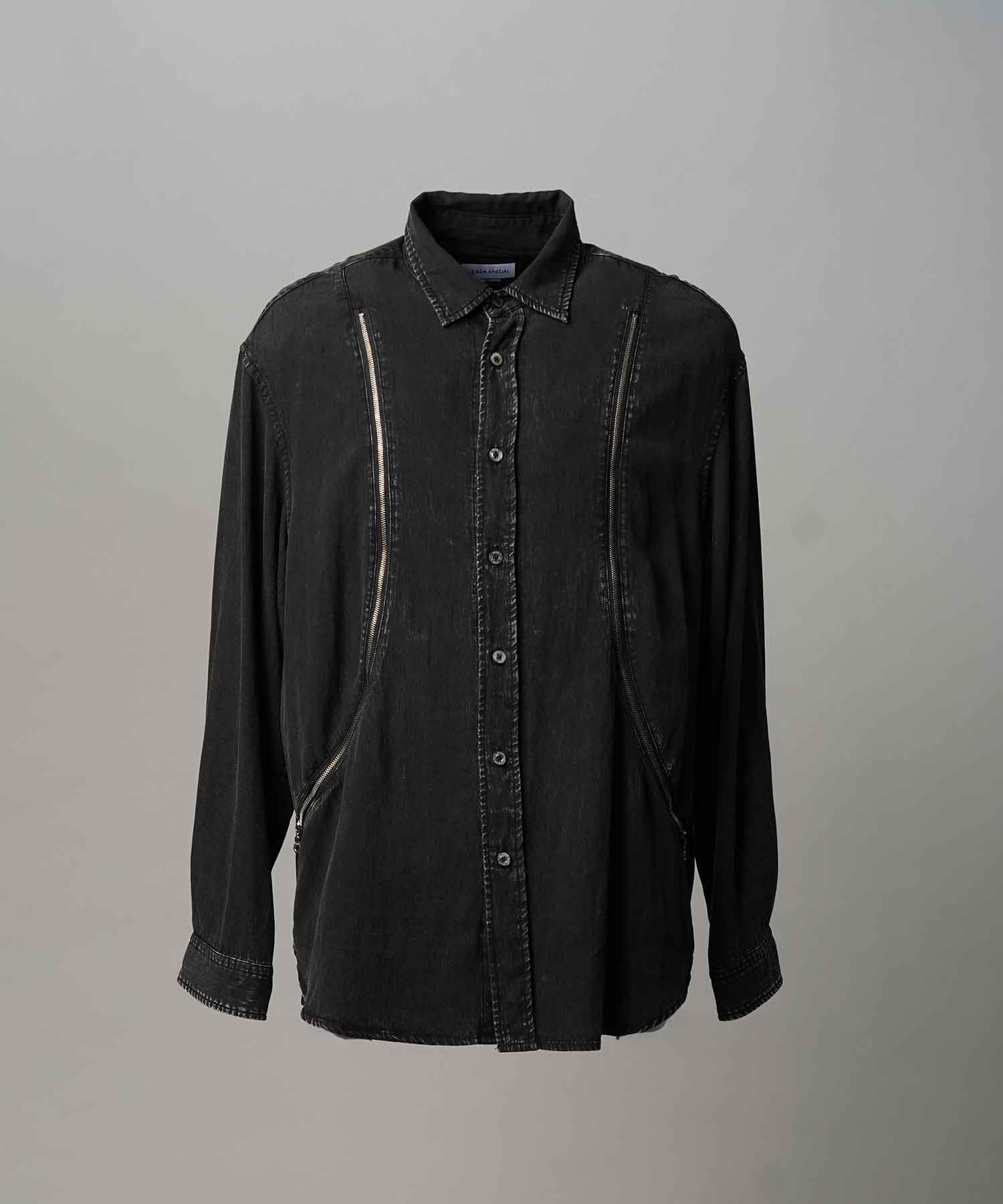[25AW PRE-ORDER] Prime-Over Curved Zip Regular Collar Shirt