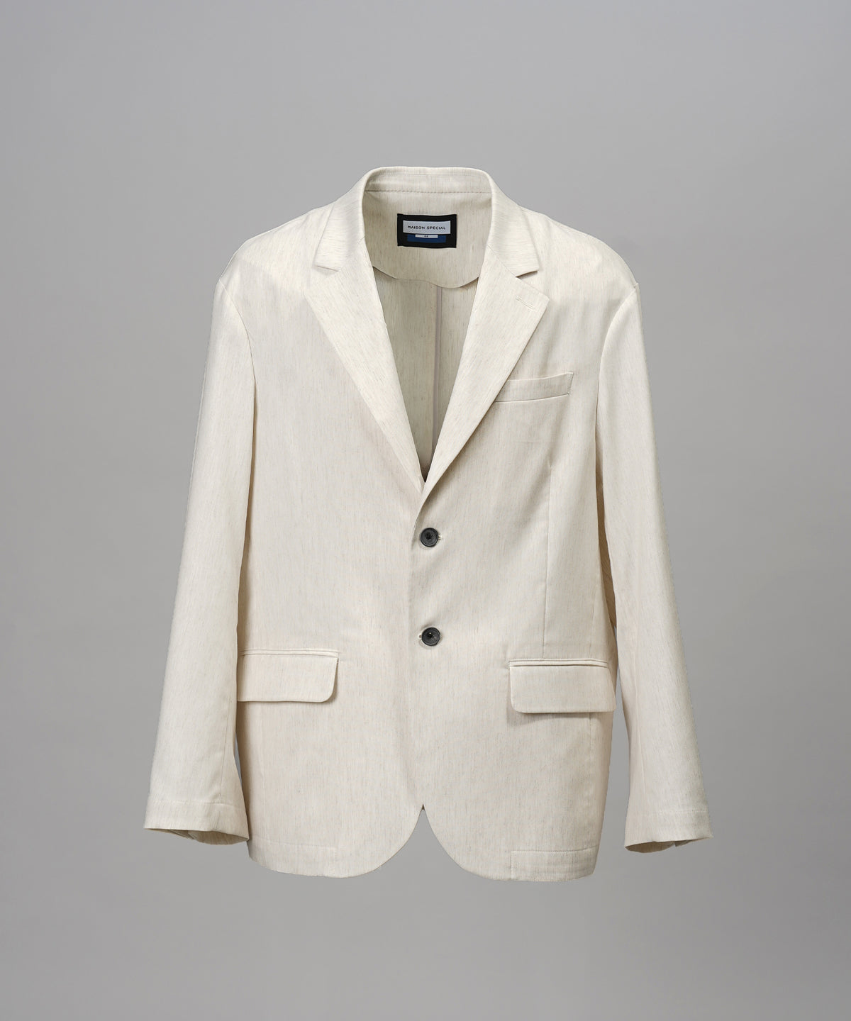 4 Colors Chambray Washable Wool Peaked Lapel Double Breasted Jacket