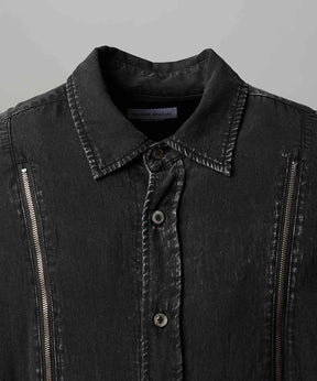 [25AW PRE-ORDER] Prime-Over Curved Zip Regular Collar Shirt