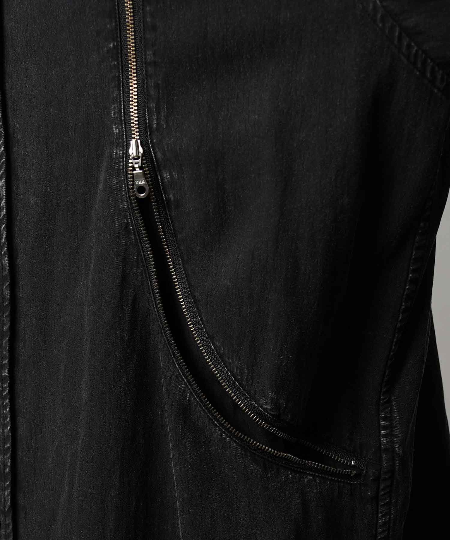 [25AW PRE-ORDER] Prime-Over Curved Zip Regular Collar Shirt