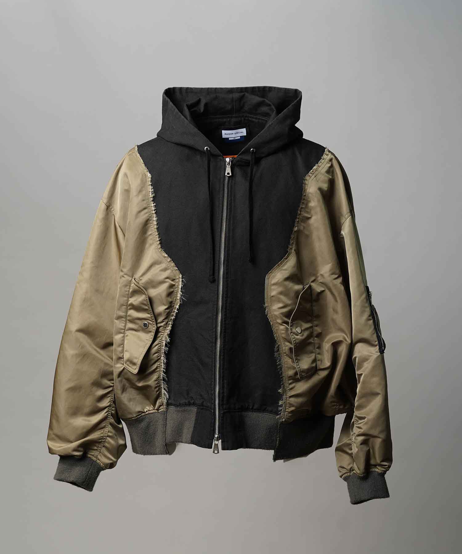 Different Material Docking Prime-Over Military Blouson
