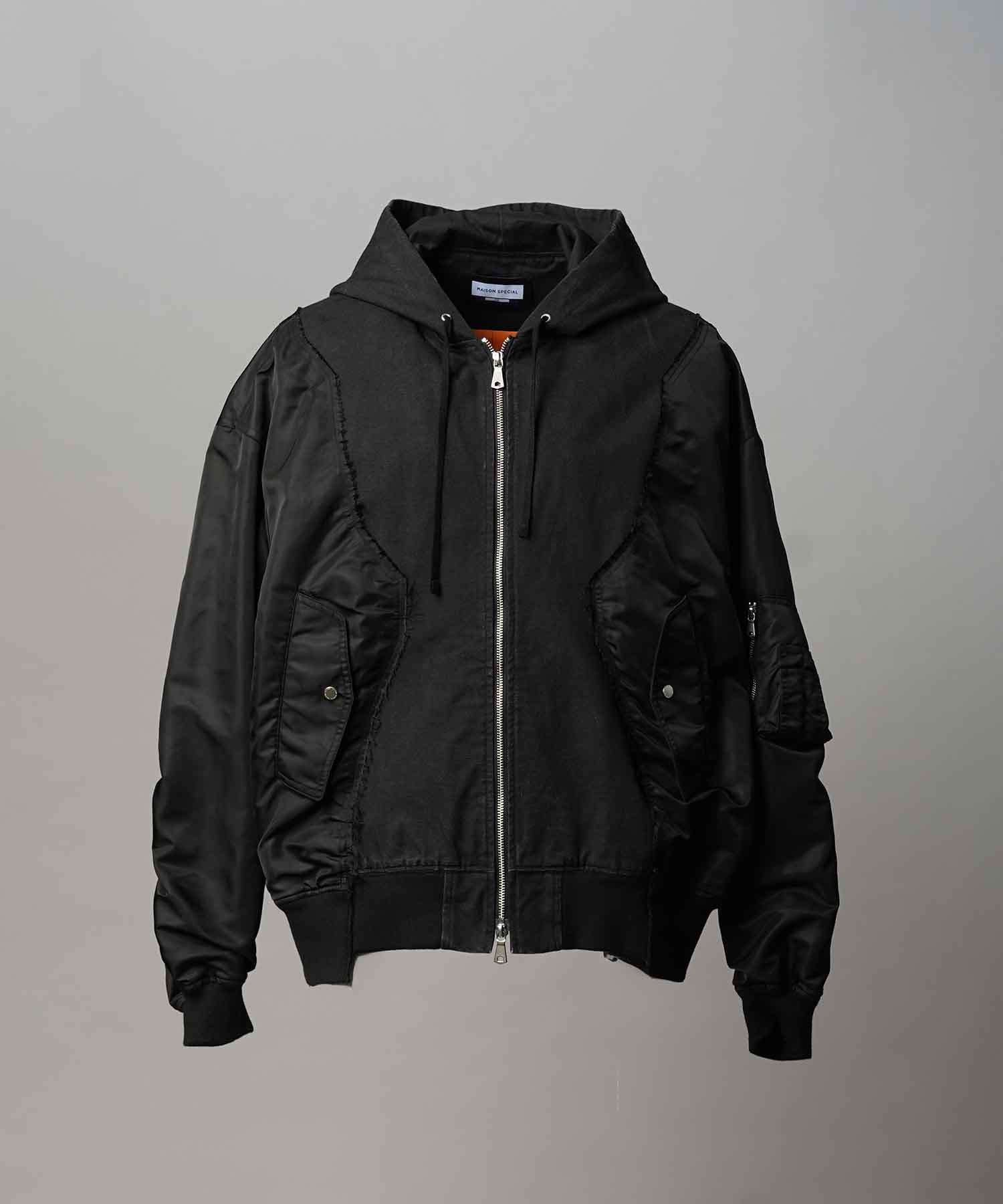 Different Material Docking Prime-Over Military Blouson