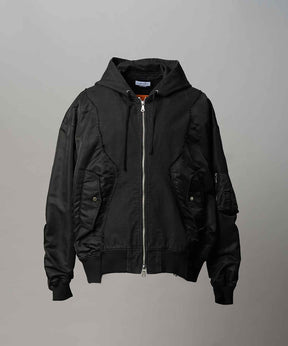 Different Material Docking Prime-Over Military Blouson