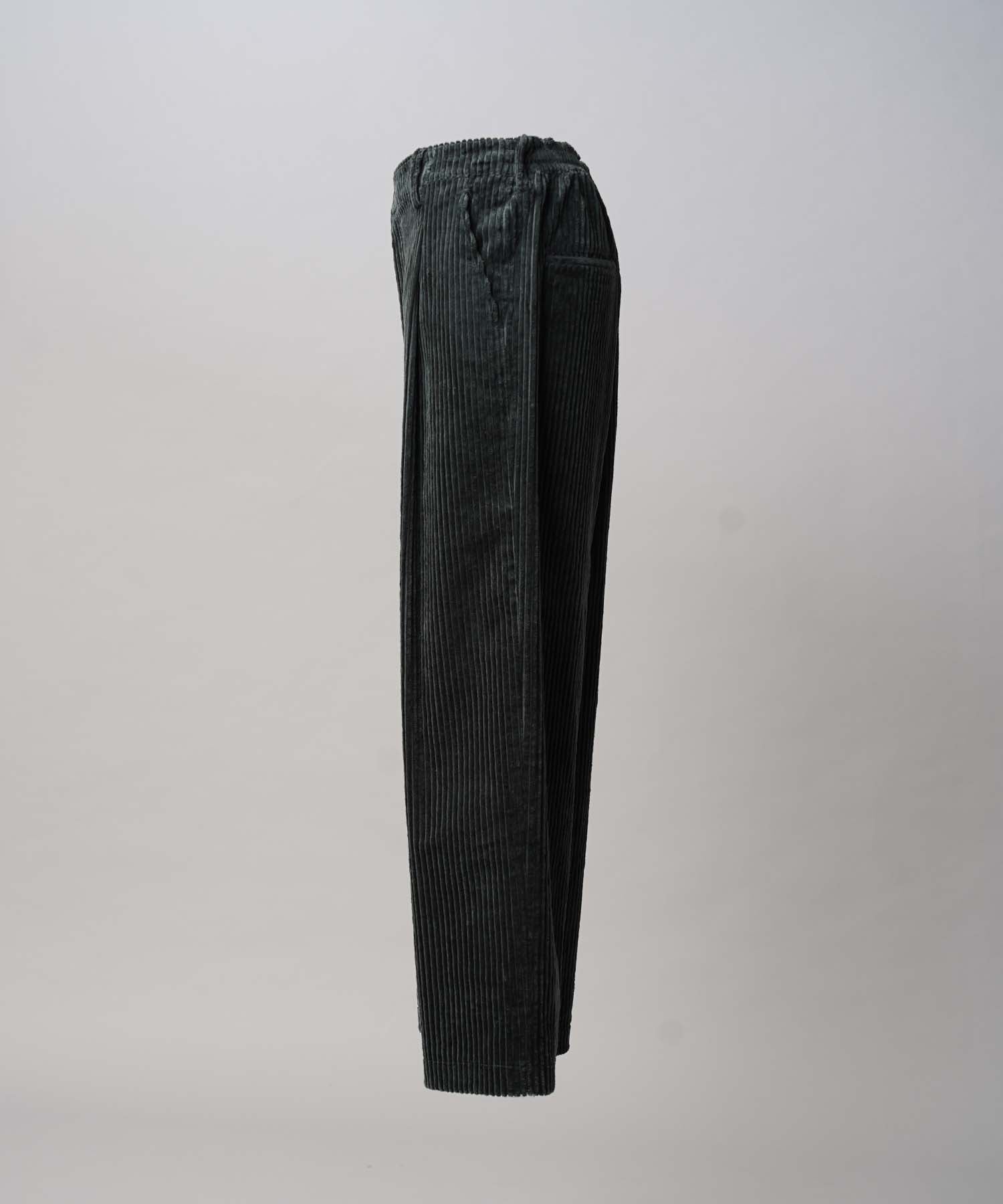 Wide-Wale Corduroy One-Tuck Pants