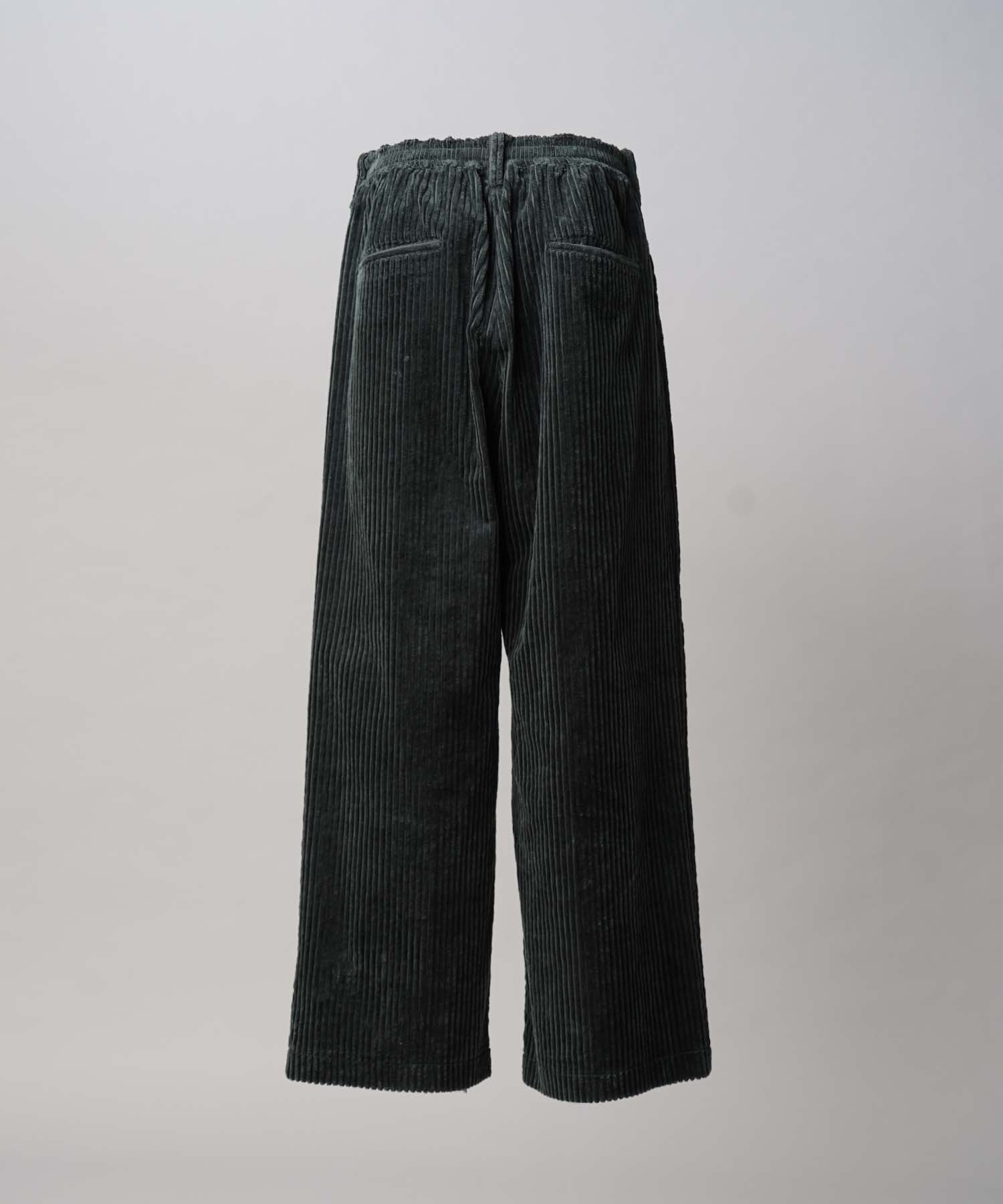 Wide-Wale Corduroy One-Tuck Pants