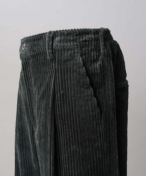 Wide-Wale Corduroy One-Tuck Pants