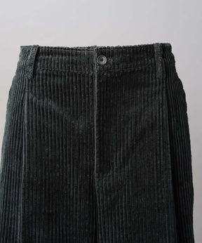 Wide-Wale Corduroy One-Tuck Pants