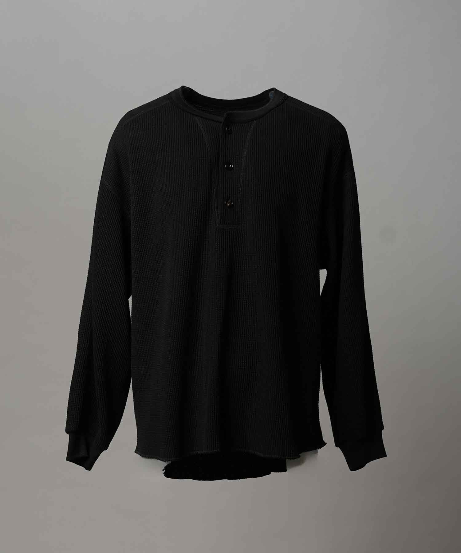 Prime-Over Crew Neck Long Sleeve Waffle T-Shirt