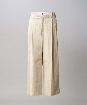 Wide-Wale Corduroy One-Tuck Pants