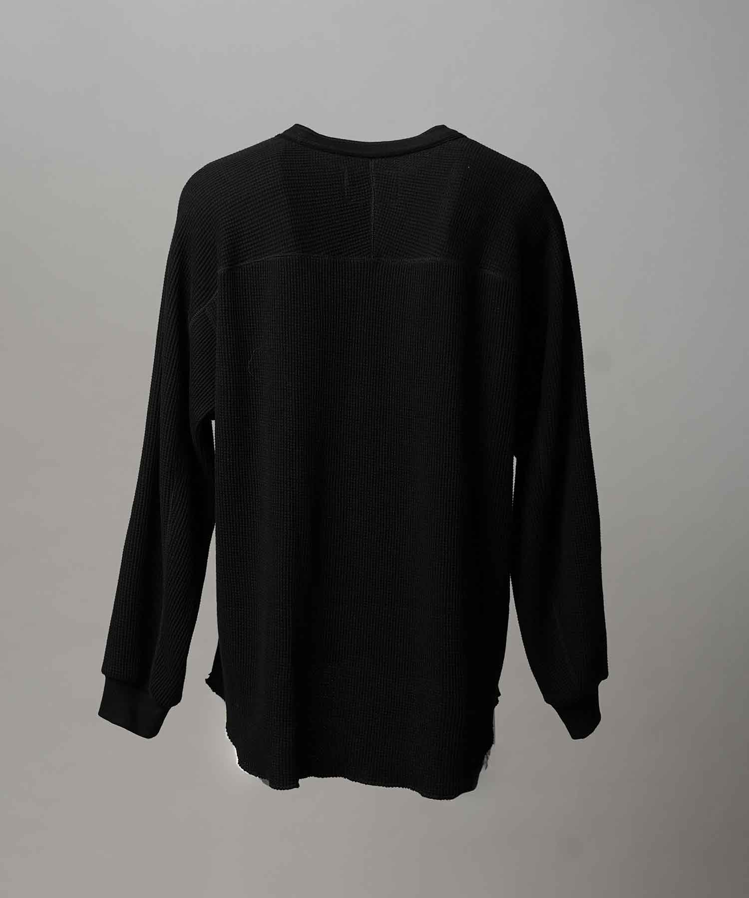 Prime-Over Crew Neck Long Sleeve Waffle T-Shirt