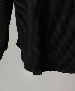 Prime-Over Crew Neck Long Sleeve Waffle T-Shirt