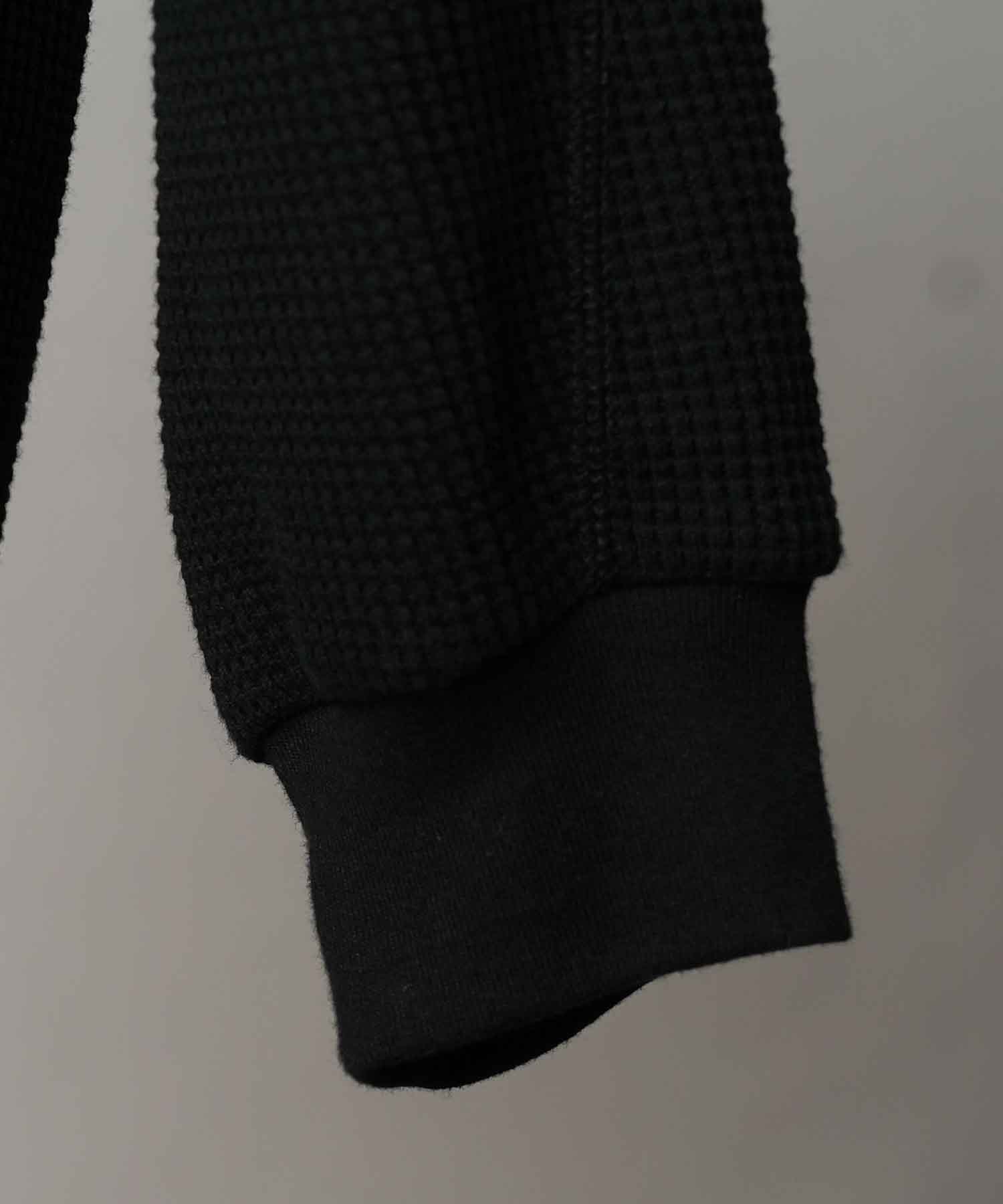 Prime-Over Crew Neck Long Sleeve Waffle T-Shirt