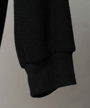 Prime-Over Crew Neck Long Sleeve Waffle T-Shirt