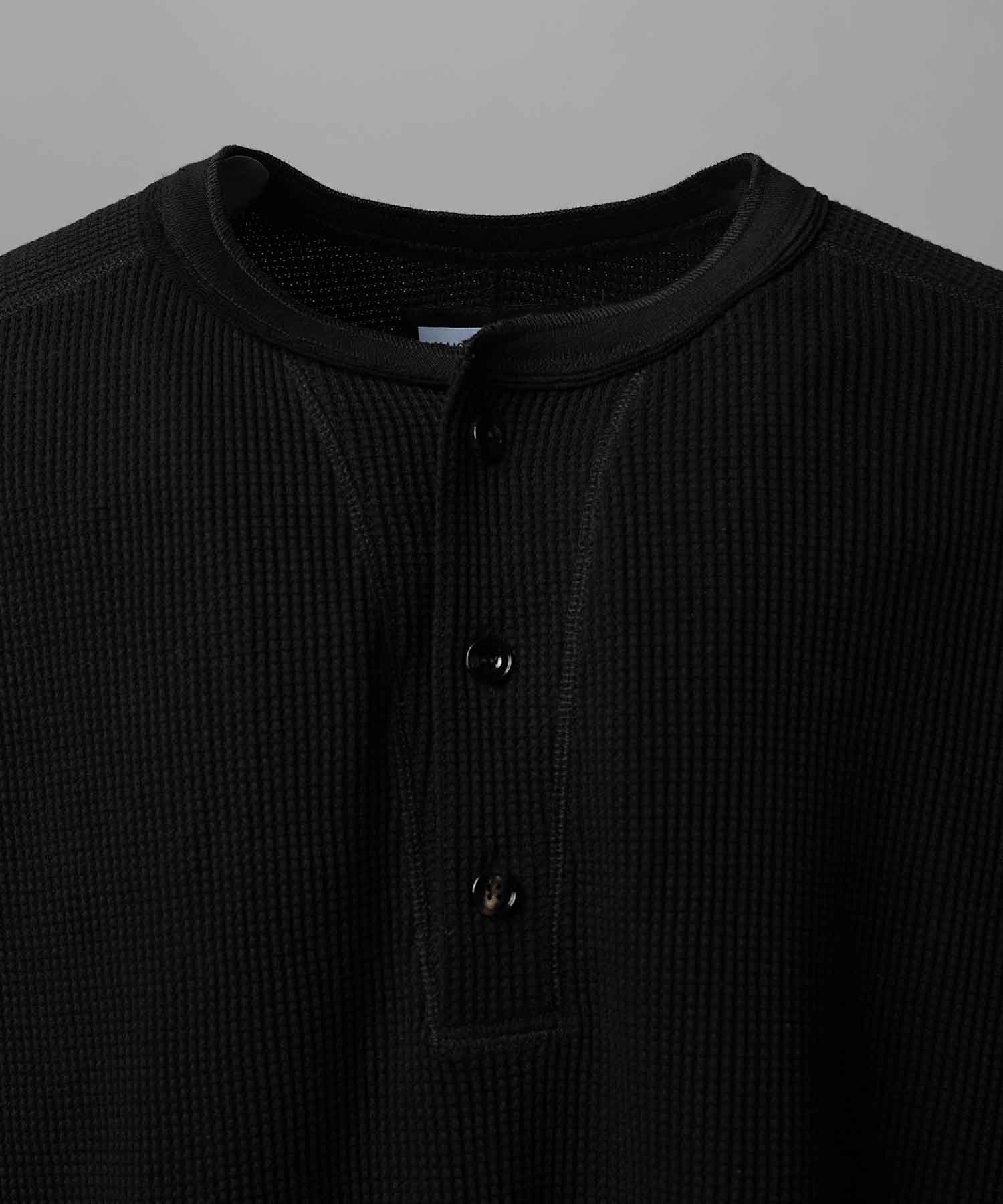 Prime-Over Crew Neck Long Sleeve Waffle T-Shirt