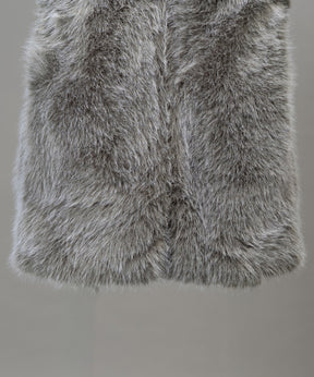 [25AW PRE-ORDER] Luxury Volume Eco Fur Prime-Over Vest