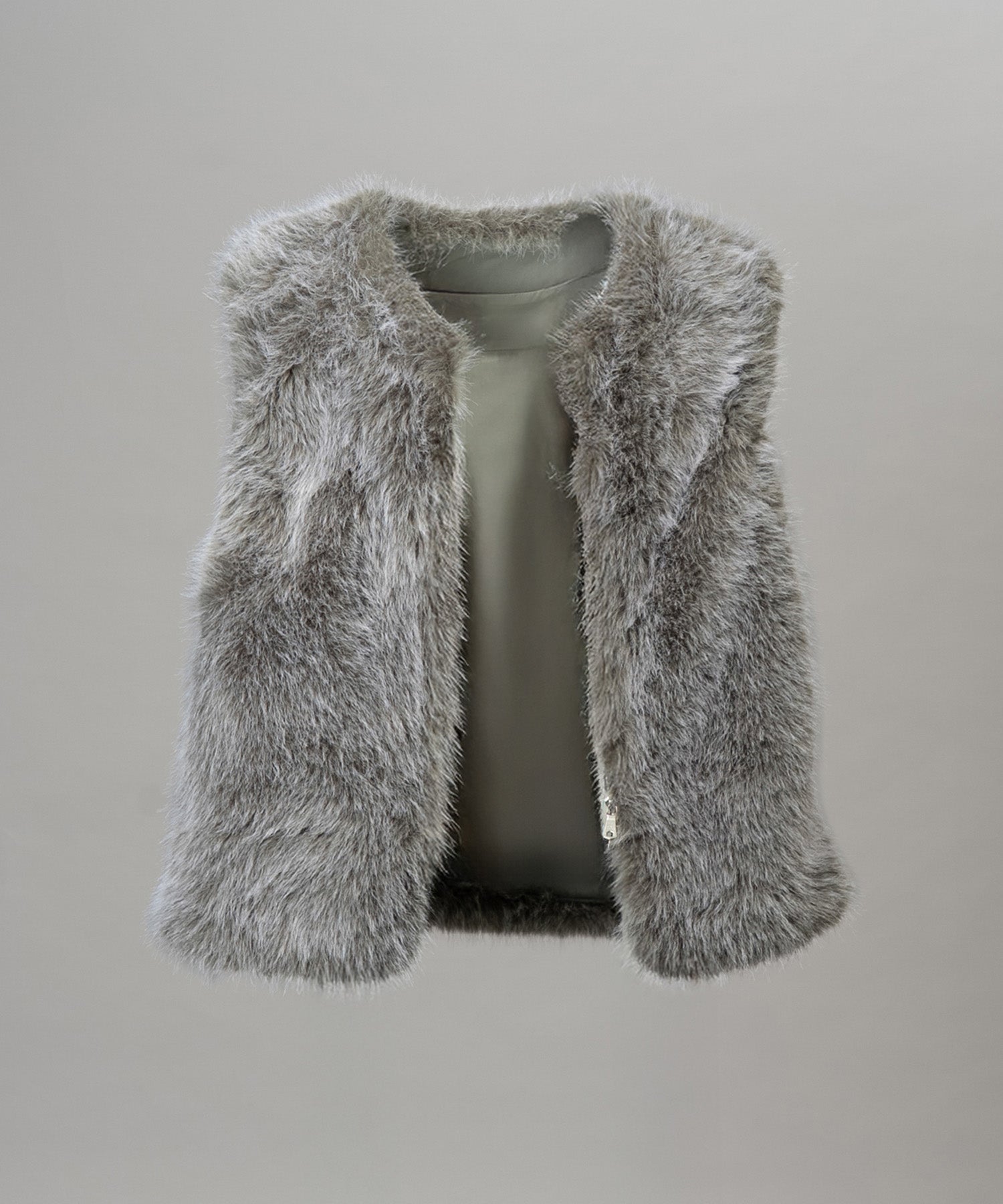 [25AW PRE-ORDER] Luxury Volume Eco Fur Prime-Over Vest