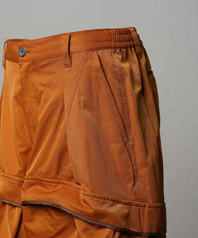 Gather Curved Switching Wide Pants