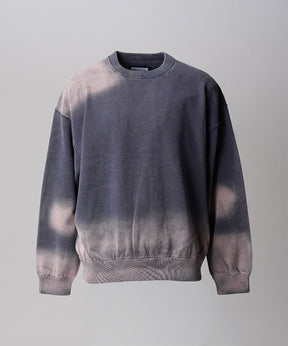 Gradation Dye Prime-Over Crew Neck Knit Pullover