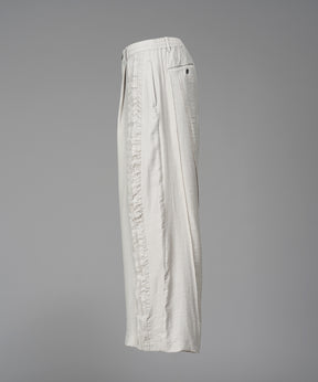[26SS PRE-ORDER] Linen Mix Slab Side Big Pocket Prime-Wide Pants