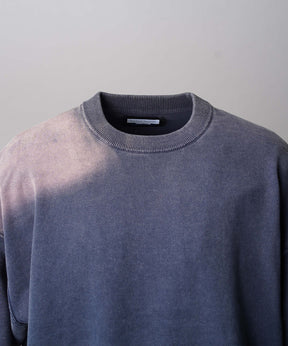 Gradation Dye Prime-Over Crew Neck Knit Pullover
