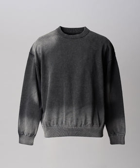 Gradation Dye Prime-Over Crew Neck Knit Pullover