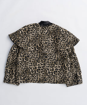 leopard Military Cape Jacket