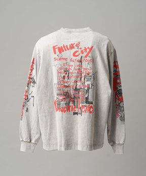 Artist Graphical Embroidery Prime-Over Crew Neck Long Sleeve T-Shirt