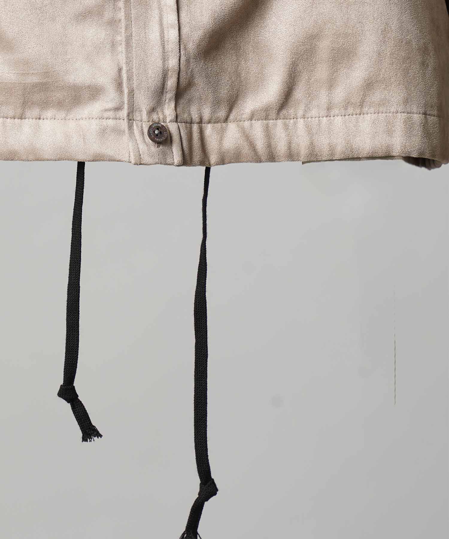 Curve Pocket A Light Eco Suede Shirt