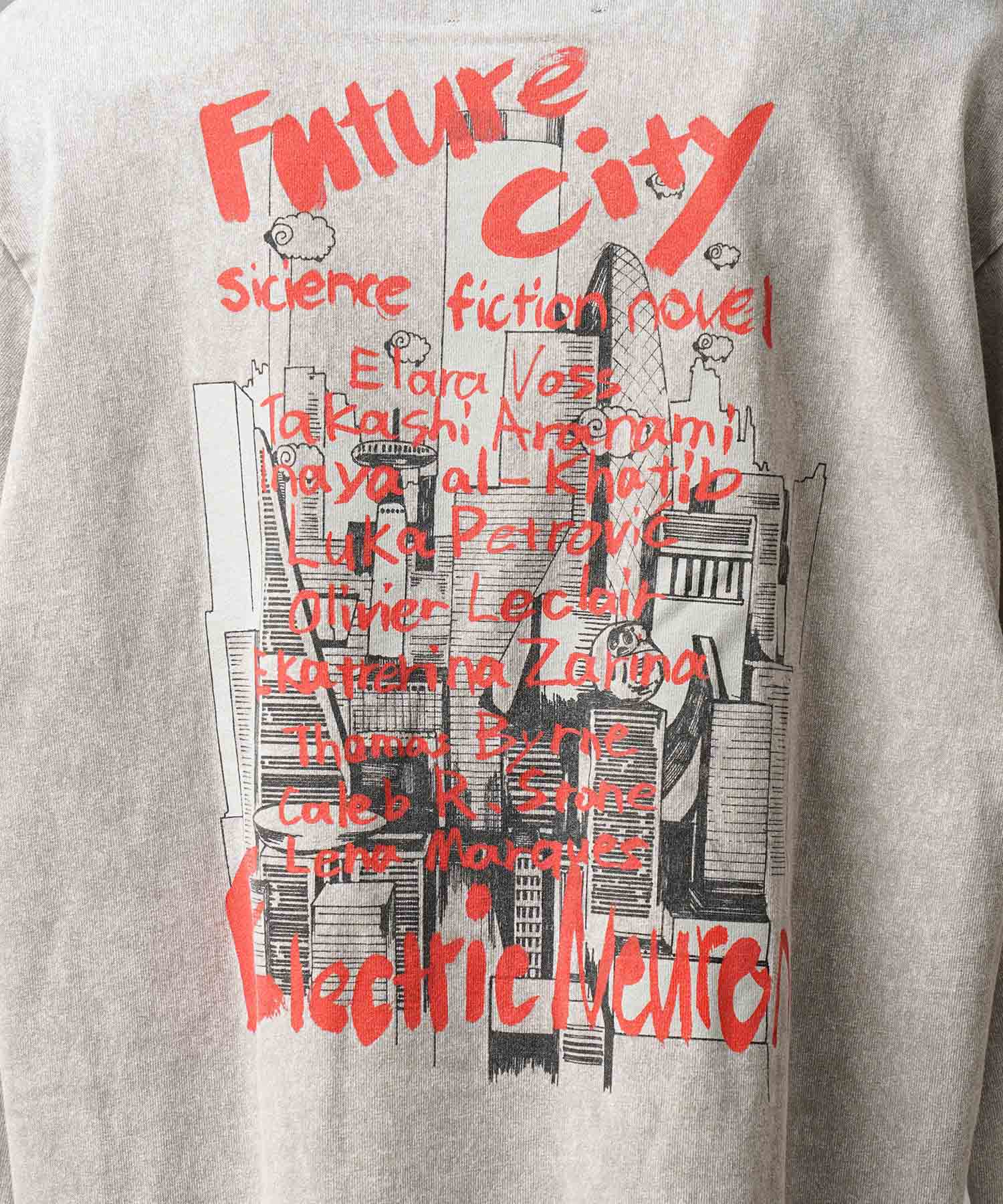 Artist Graphical Embroidery Prime-Over Crew Neck Long Sleeve T-Shirt