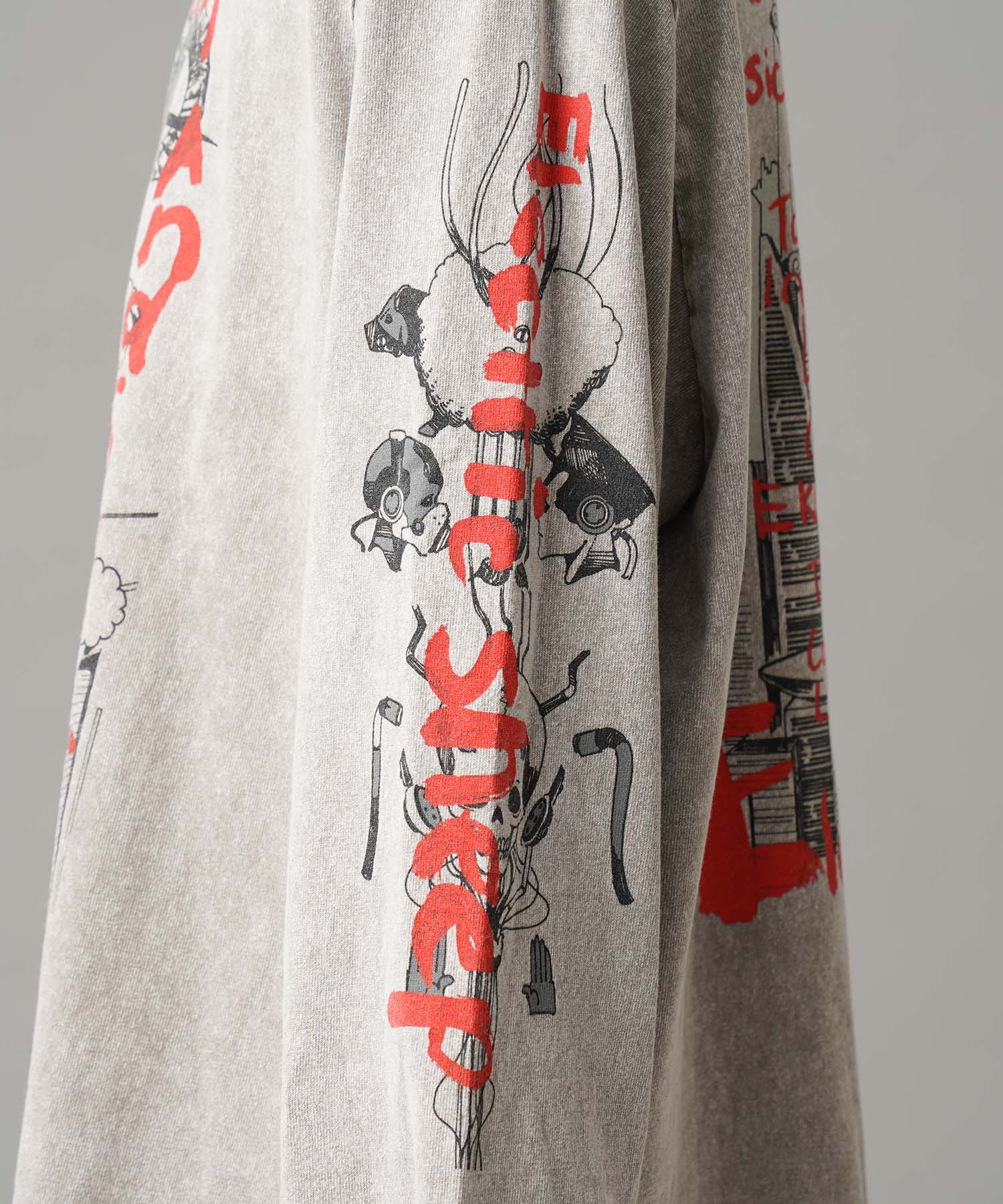 Artist Graphical Embroidery Prime-Over Crew Neck Long Sleeve T-Shirt