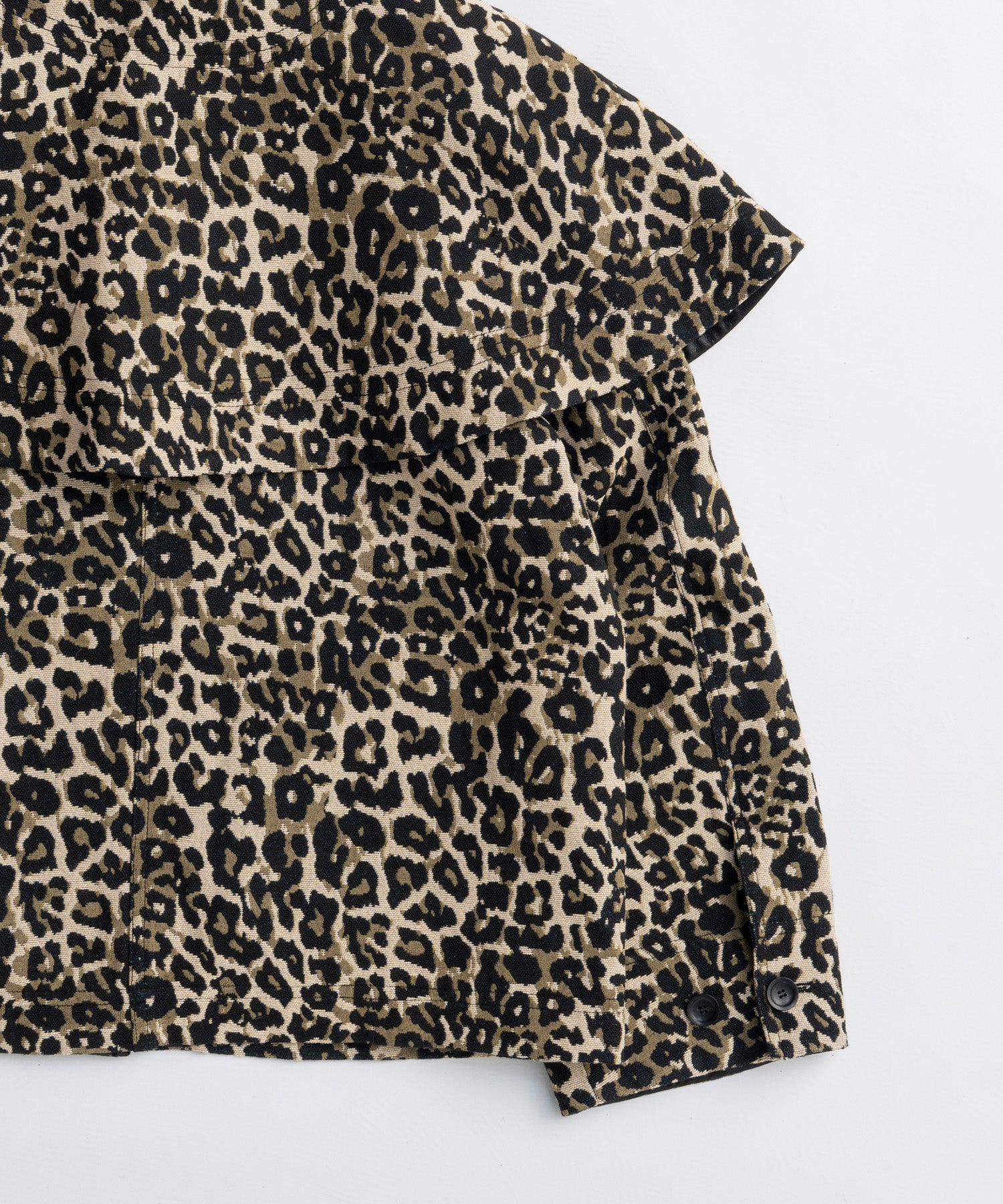 leopard Military Cape Jacket