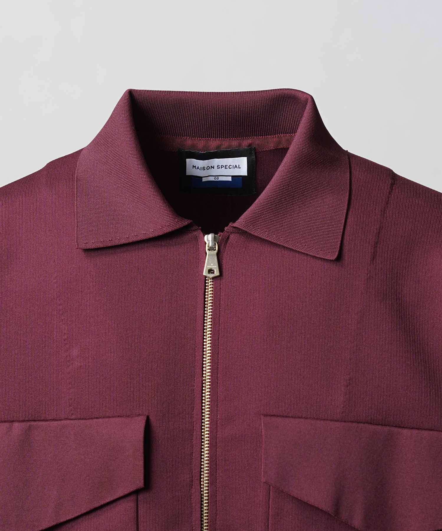 [25AW PRE-ORDER] Prime-Over Double Pocket Knit Zip Blouson