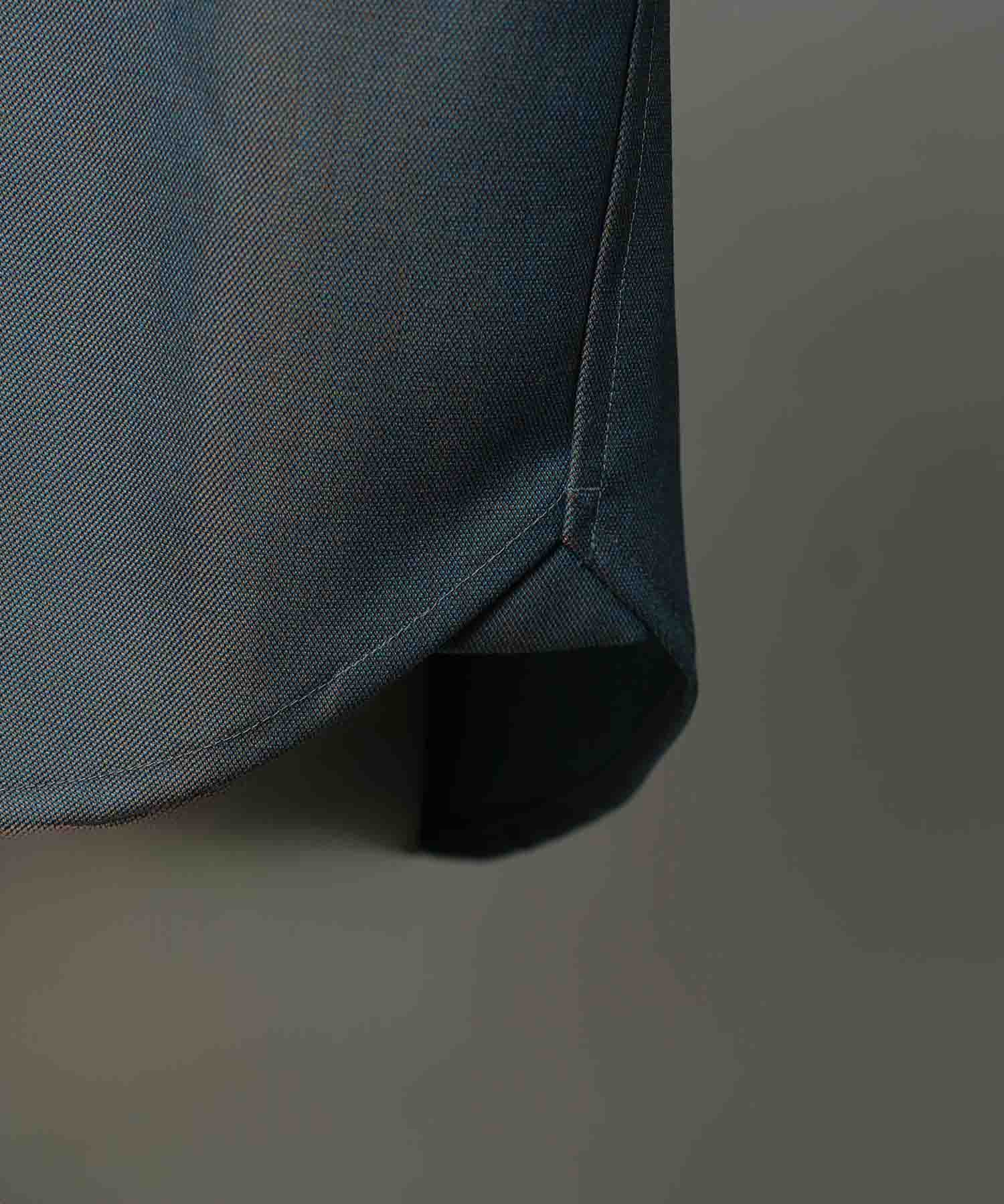 4 색 샹 브레이 씻을 수있는 양모 프라임-오버 일반 칼라 셔츠