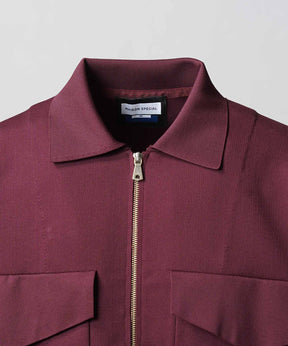 [25AW PRE-ORDER] Prime-Over Double Pocket Knit Zip Blouson