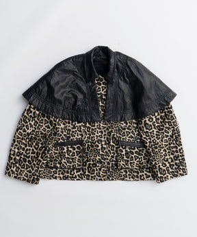 leopard Military Cape Jacket