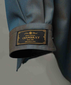 4 Colors Chambray Washable Wool Prime-Over Regular Collar Shirt Coat