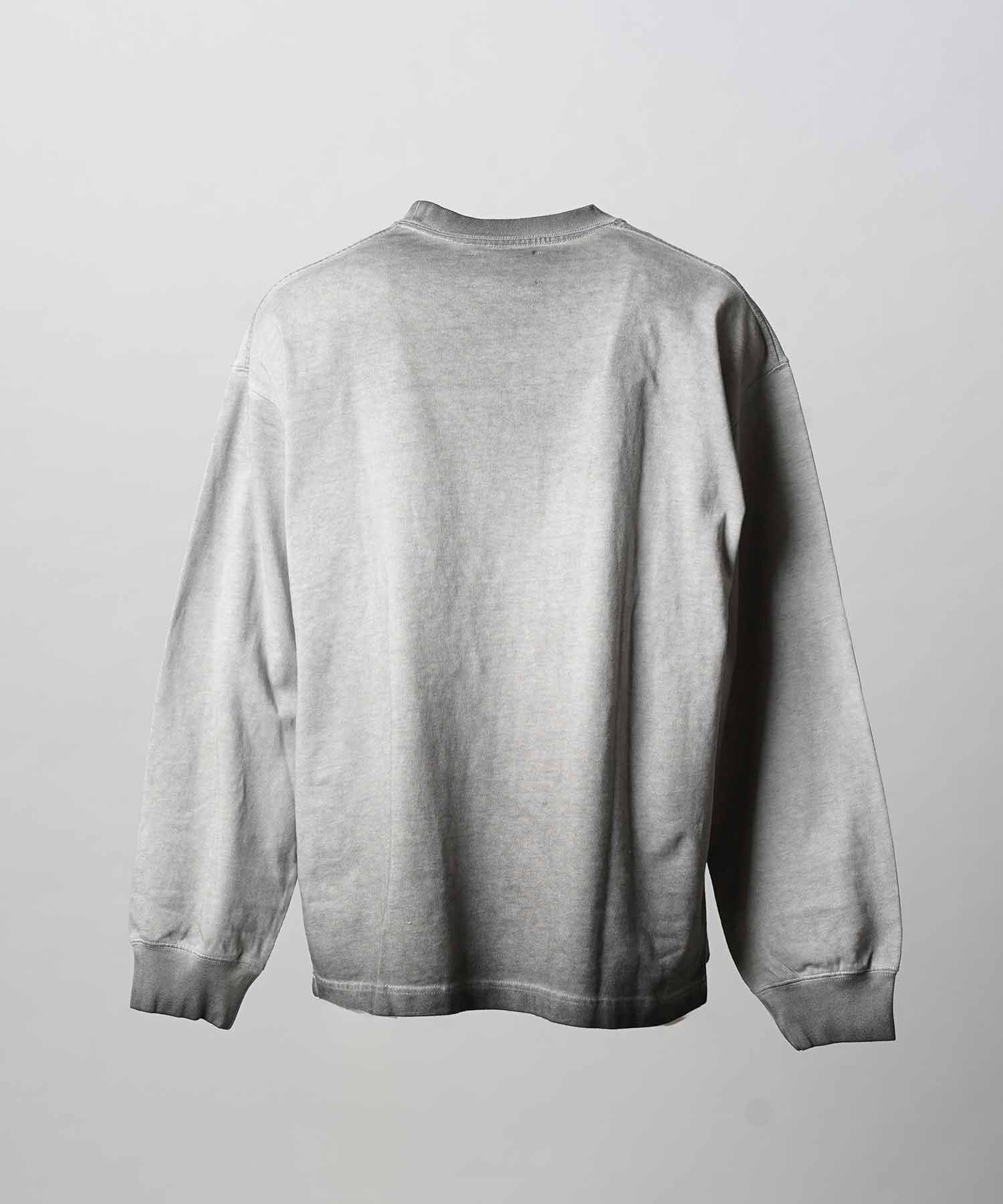 Gradation Dyed Prime-Over Crew Neck Long Sleeve T-Shirt