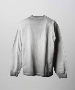 Gradation Dyed Prime-Over Crew Neck Long Sleeve T-Shirt