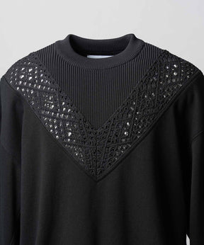 Gradation Short Length Prime-Over V-Neck Knit Pullover