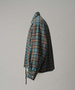 [Sale starts at 12:00 pm on Saturday, September 13th] [Italian Dead Stock Fabric] Prime-Over Curved Pocket Shirts Blouson