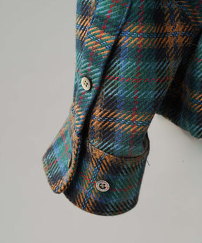 [Sale starts at 12:00 pm on Saturday, September 13th] [Italian Dead Stock Fabric] Prime-Over Curved Pocket Shirts Blouson